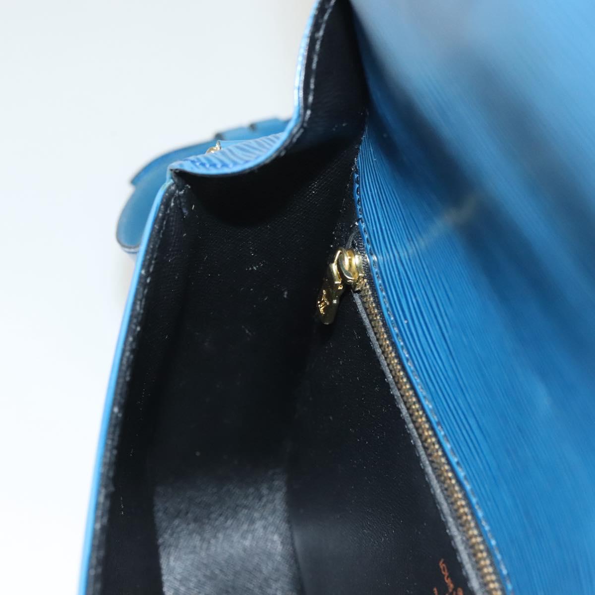 LOUIS VUITTON Epi Saint Cloud GM Shoulder Bag Toledo Blue M52195 LV Auth 128324