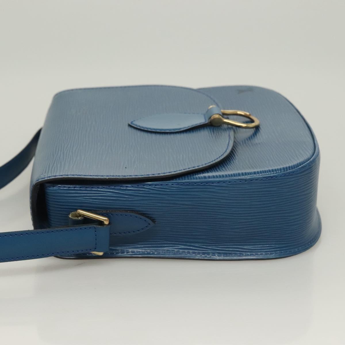 LOUIS VUITTON Epi Saint Cloud GM Shoulder Bag Toledo Blue M52195 LV Auth 128324