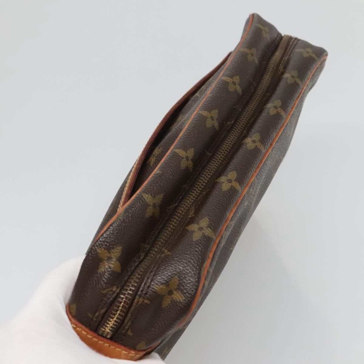 LOUIS VUITTON Monogram Compiegne 28 Clutch Bag M51845 LV Auth 128342