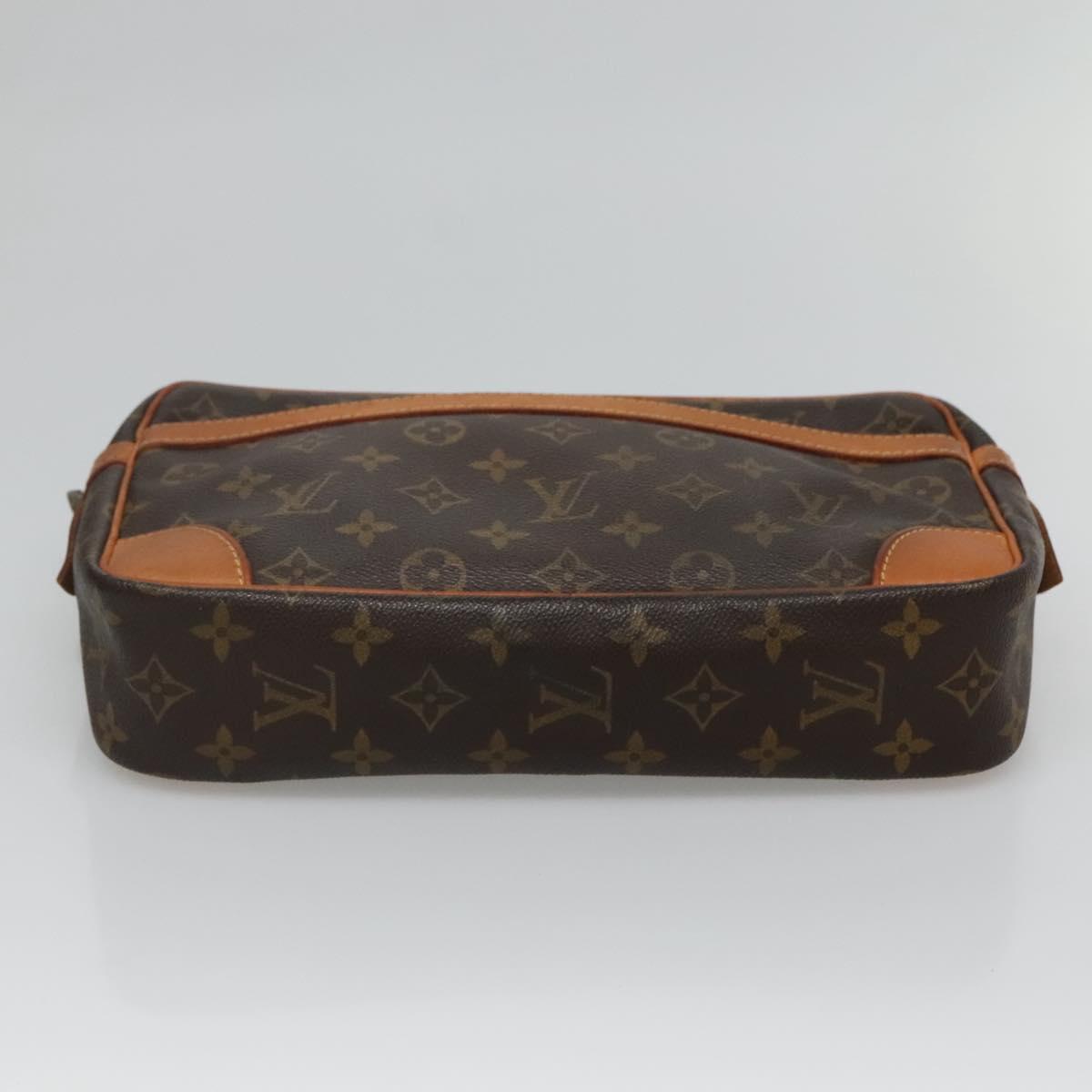 LOUIS VUITTON Monogram Compiegne 28 Clutch Bag M51845 LV Auth 128342