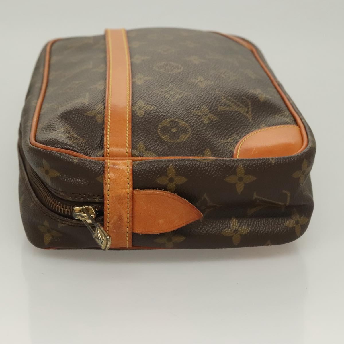LOUIS VUITTON Monogram Compiegne 28 Clutch Bag M51845 LV Auth 128343