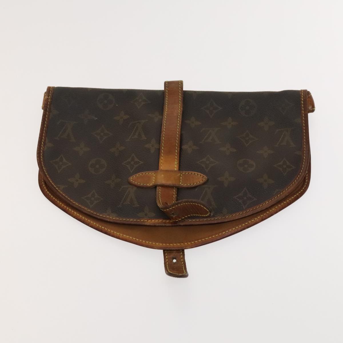 LOUIS VUITTON Monogram Saumur 30 Shoulder Bag M42256 LV Auth 128344