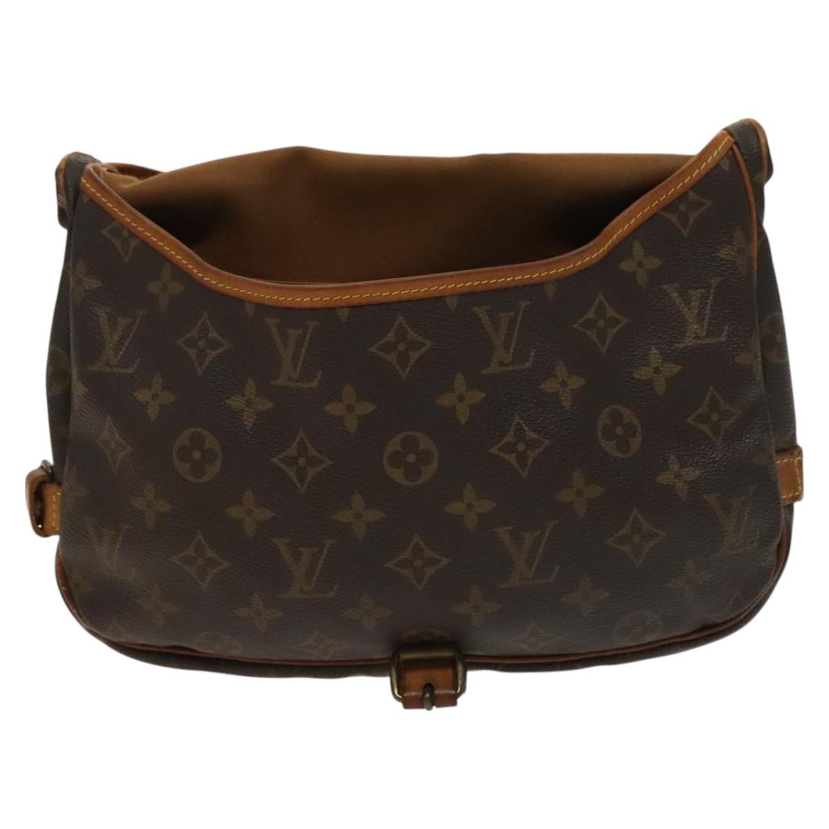 LOUIS VUITTON Monogram Saumur 30 Shoulder Bag M42256 LV Auth 128344