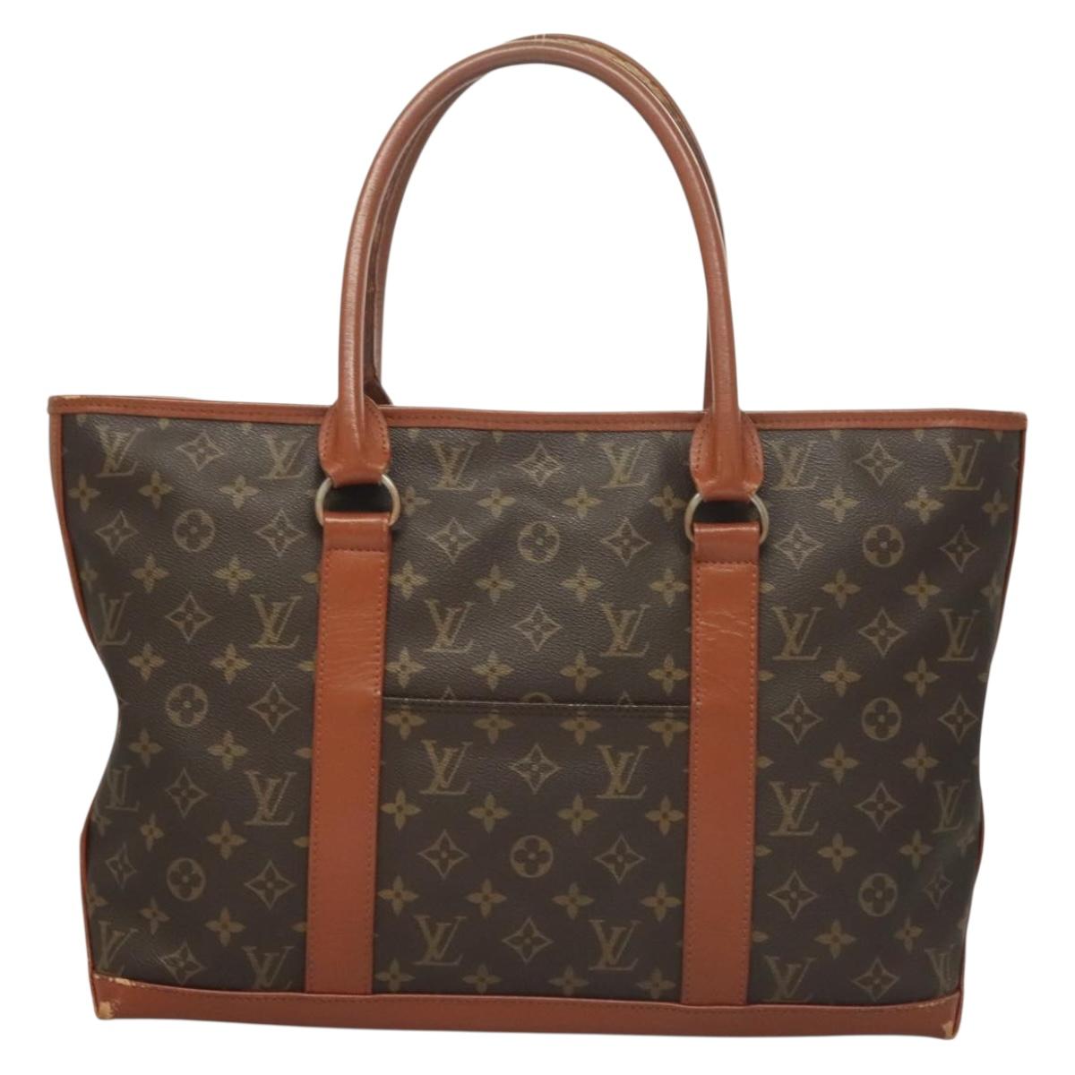 LOUIS VUITTON Monogram Sac Weekend PM Hand Bag M42425 LV Auth 128351