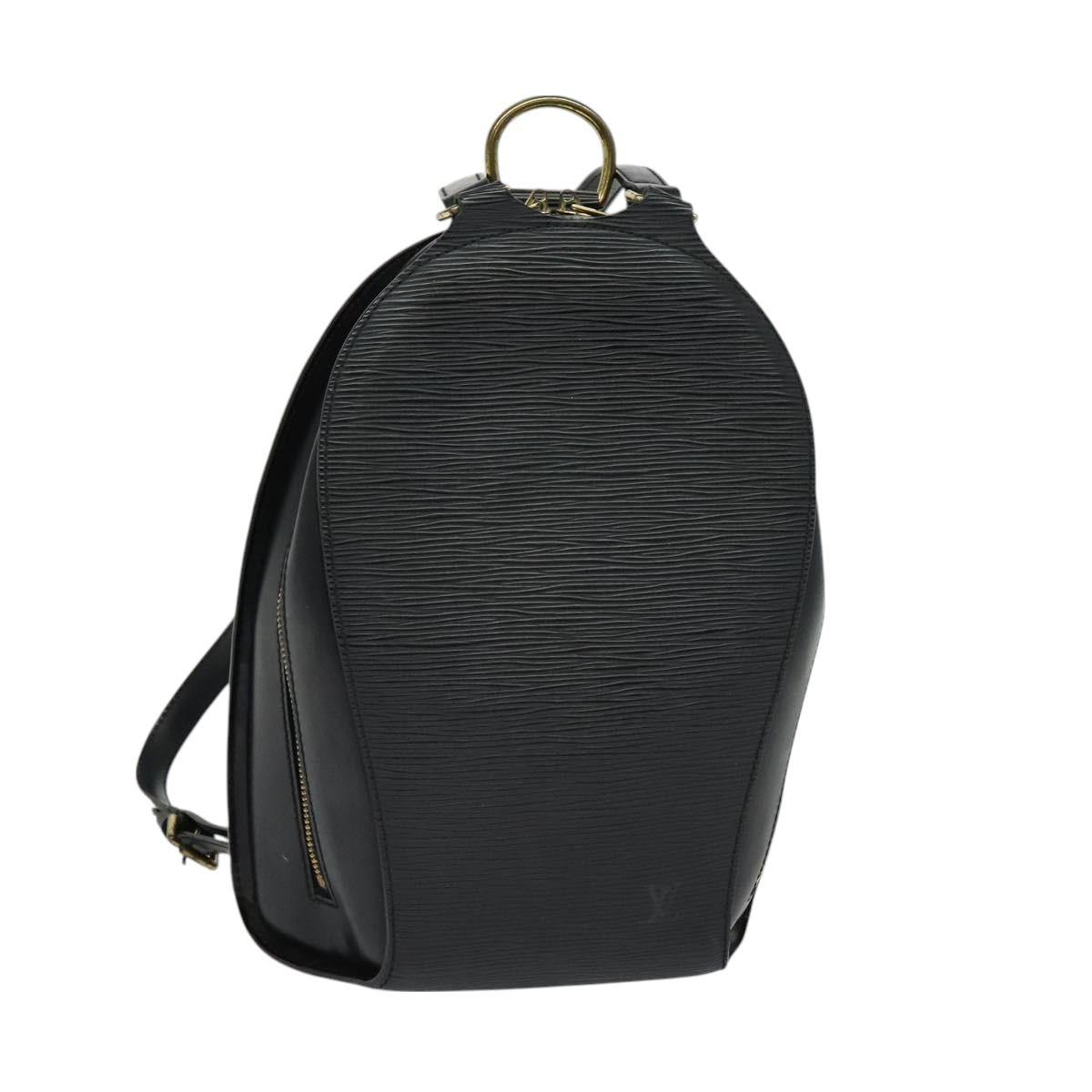LOUIS VUITTON Epi Mabillon Backpack Black M52232 LV Auth 128353