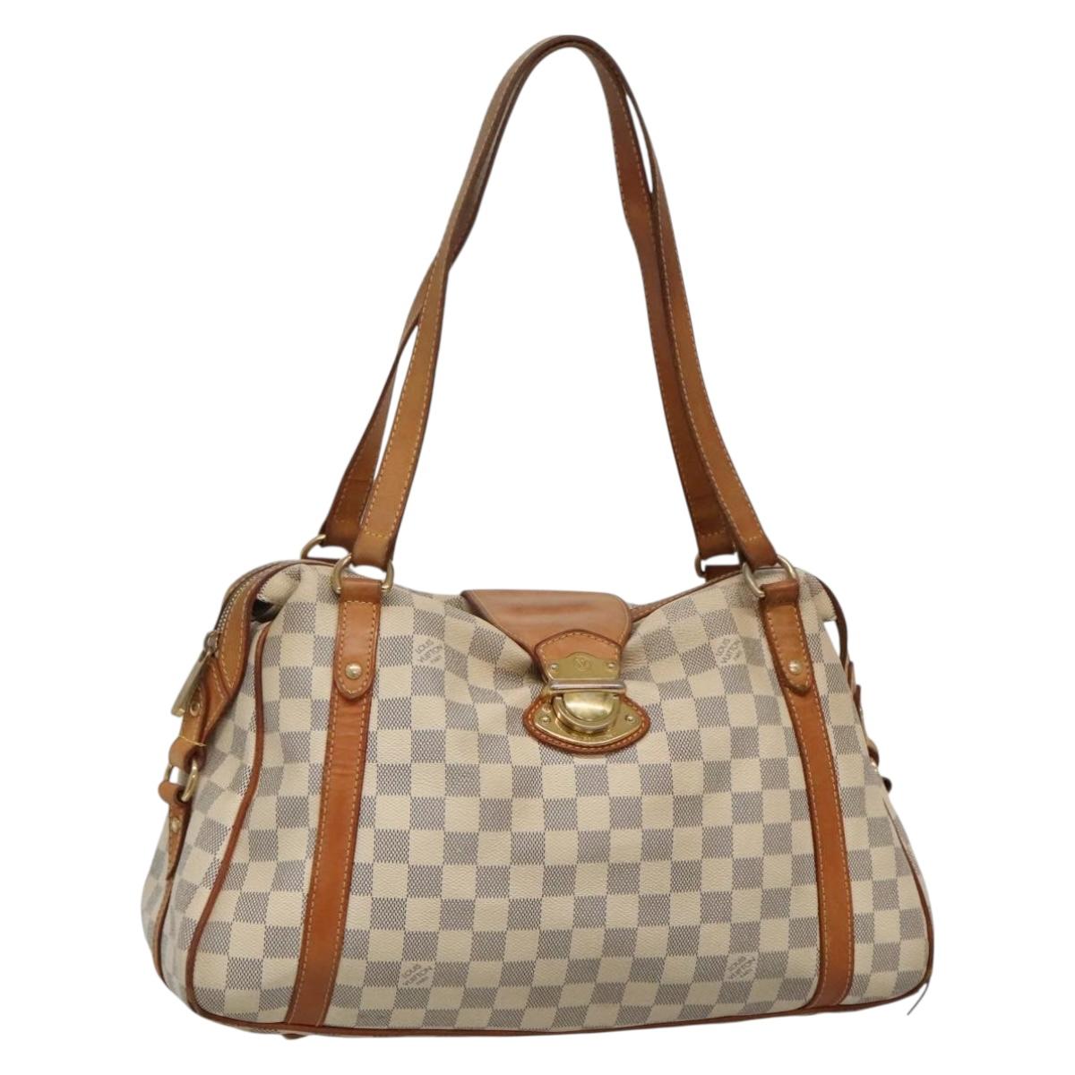 LOUIS VUITTON Damier Azur Stresa PM Tote Bag M51188 LV Auth 128357