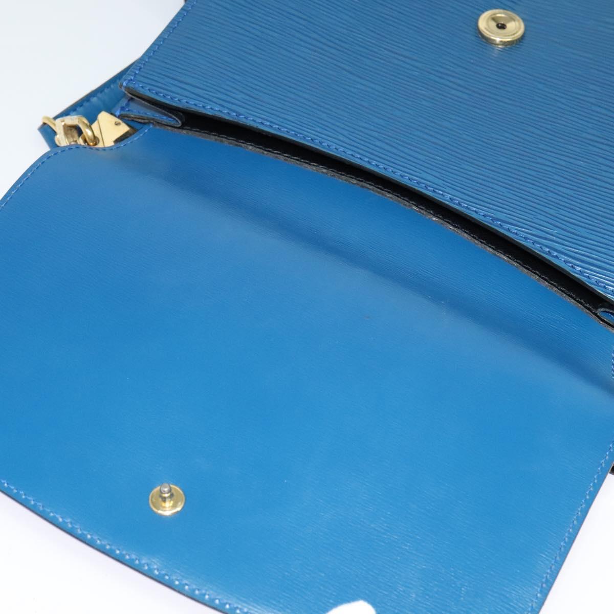LOUIS VUITTON Epi Grenel Shoulder Bag Blue M52362 LV Auth 128369