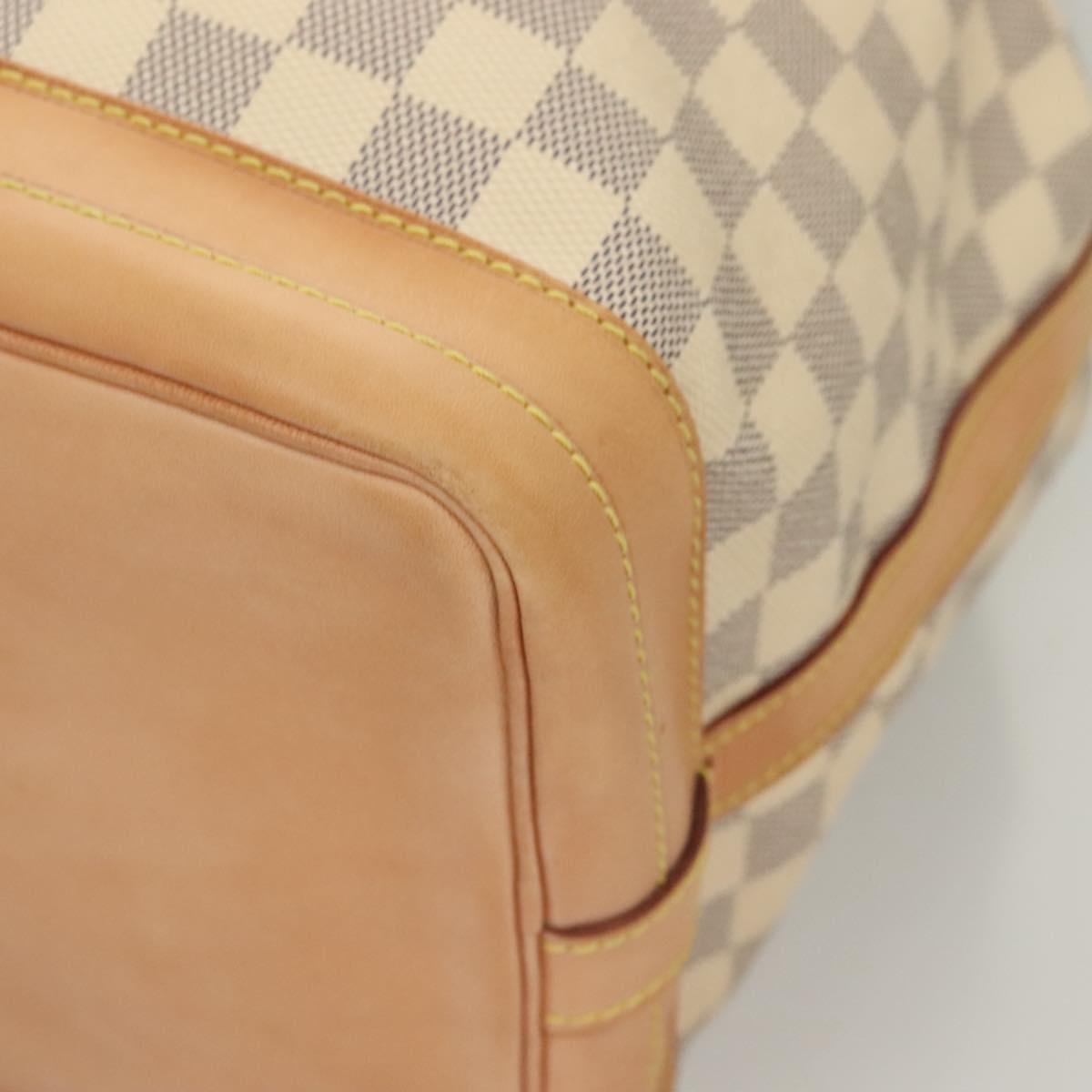 LOUIS VUITTON Damier Azur Noe Shoulder Bag N42222 LV Auth 128393