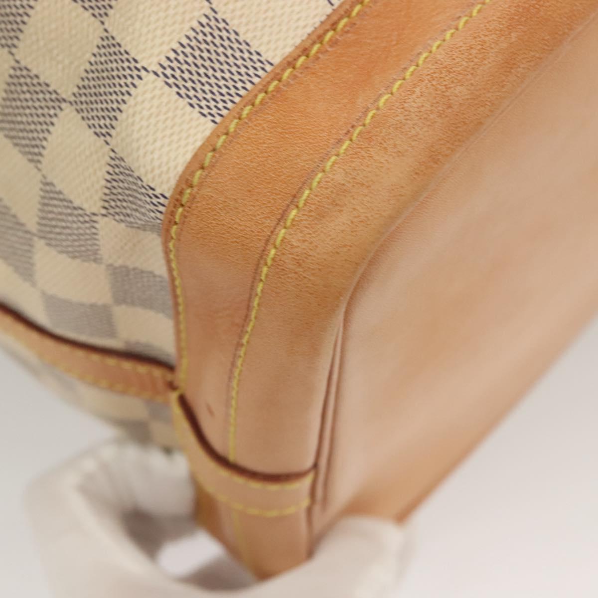 LOUIS VUITTON Damier Azur Noe Shoulder Bag N42222 LV Auth 128393