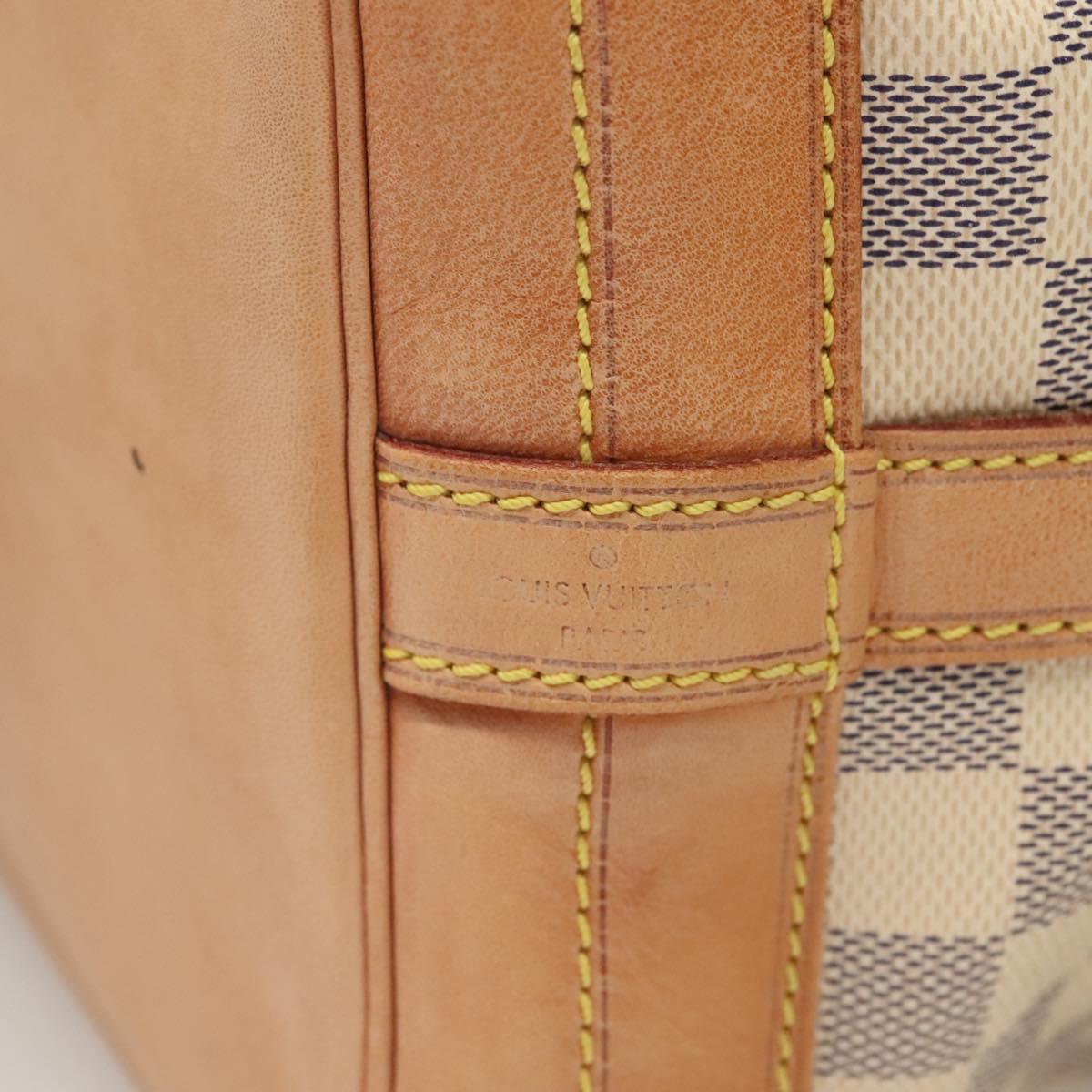 LOUIS VUITTON Damier Azur Noe Shoulder Bag N42222 LV Auth 128393