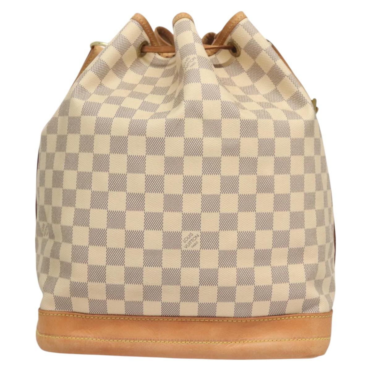 LOUIS VUITTON Damier Azur Noe Shoulder Bag N42222 LV Auth 128393