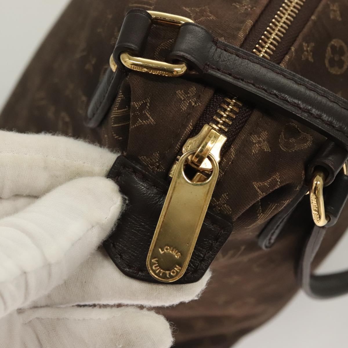 LOUIS VUITTON Monogram Idylle Ballad PM Tote Bag Dark Brown M40573 Auth 128397