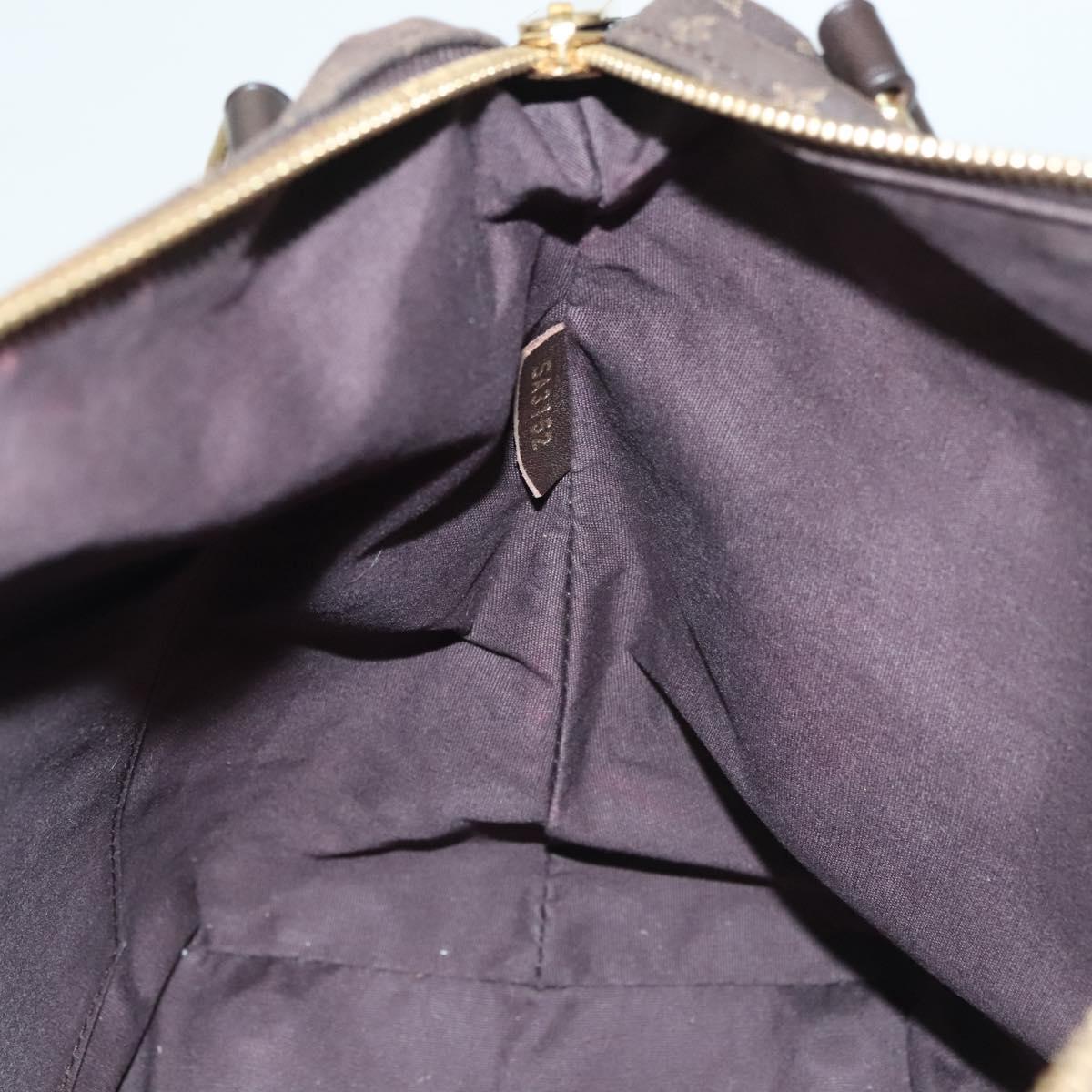 LOUIS VUITTON Monogram Idylle Ballad PM Tote Bag Dark Brown M40573 Auth 128397