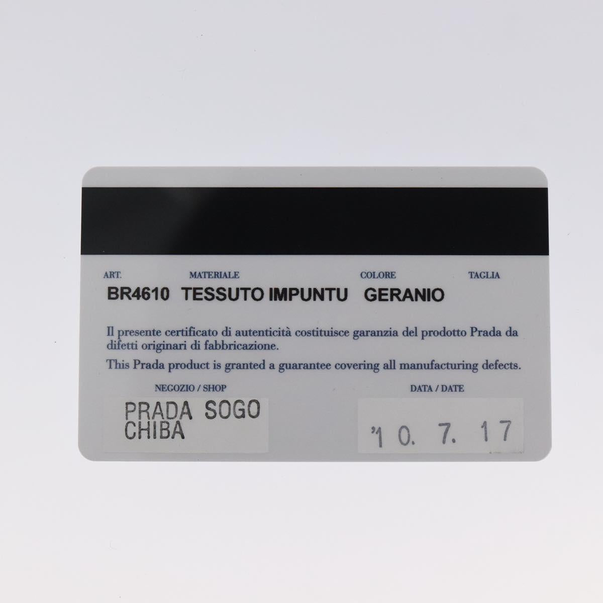 PRADA Chain Tote Bag Nylon Pink Silver Auth 128405