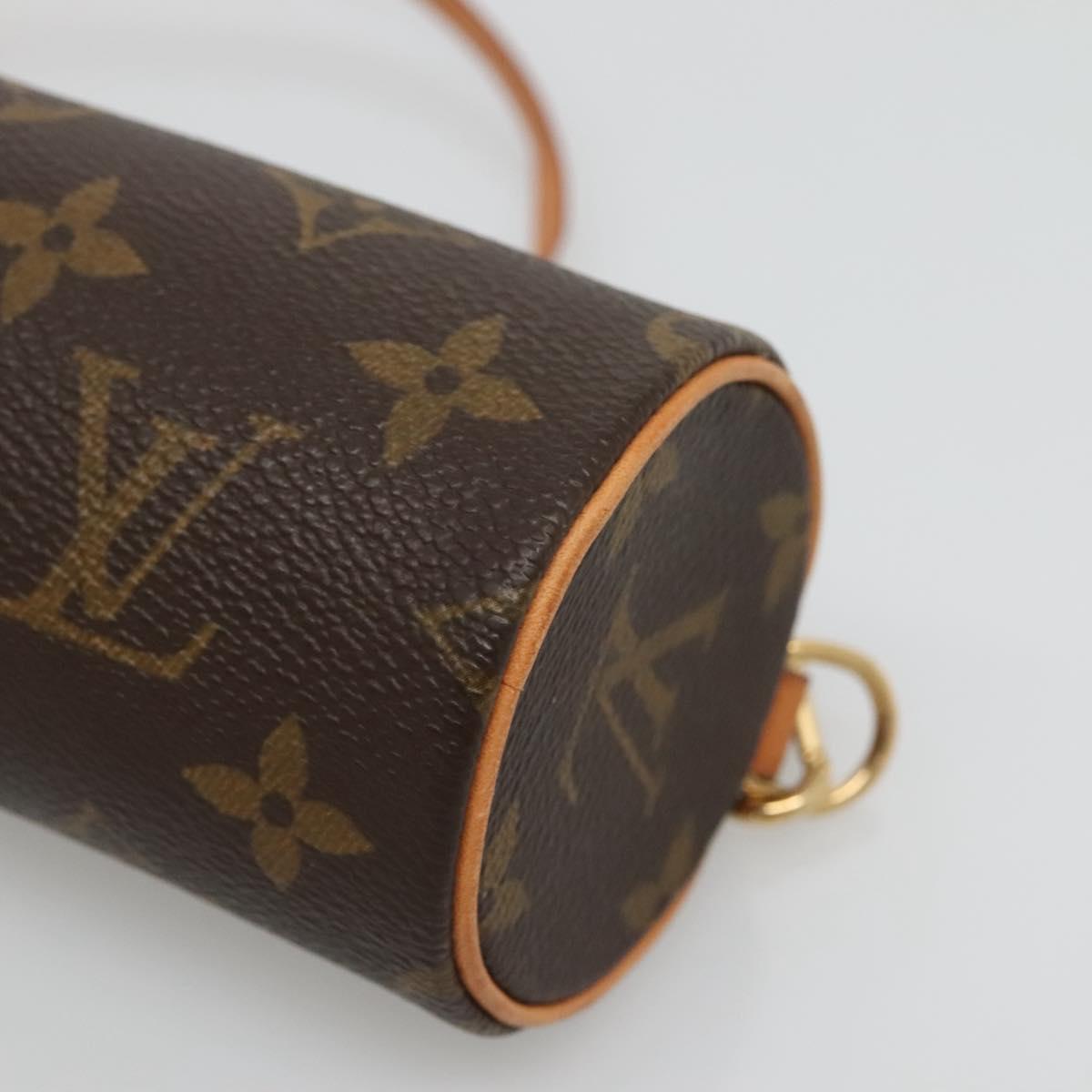LOUIS VUITTON Monogram Papillon Pouch LV Auth 128411
