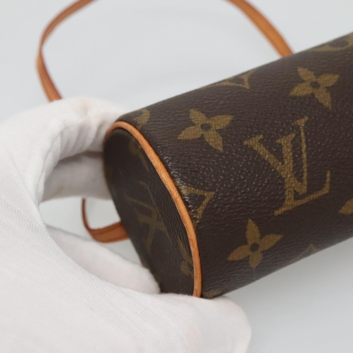 LOUIS VUITTON Monogram Papillon Pouch LV Auth 128411