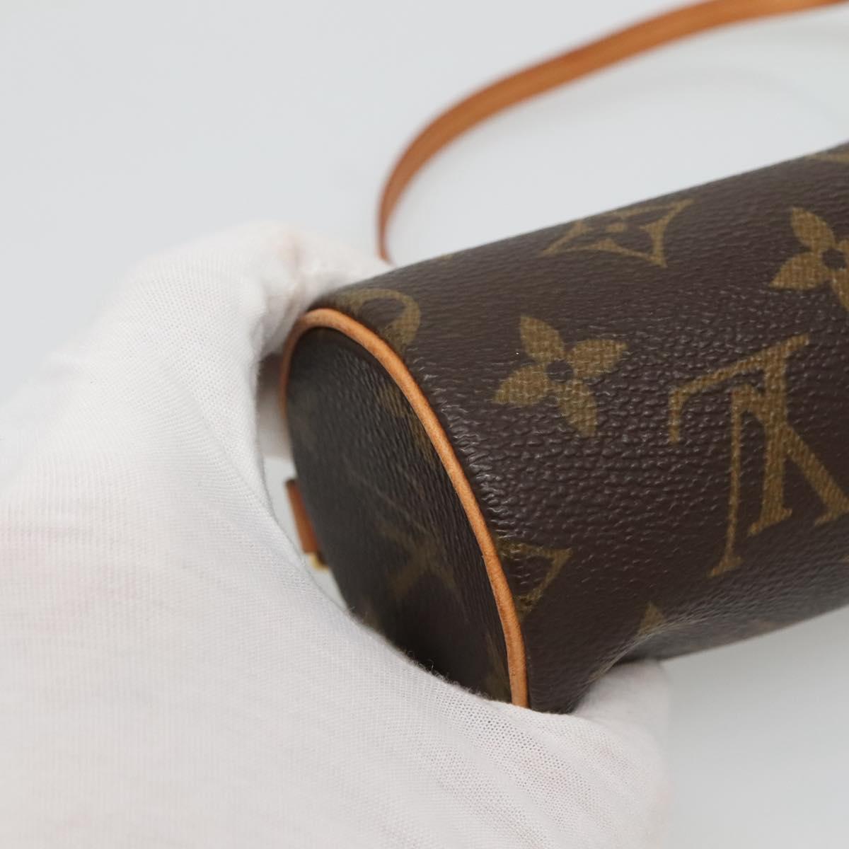 LOUIS VUITTON Monogram Papillon Pouch LV Auth 128411