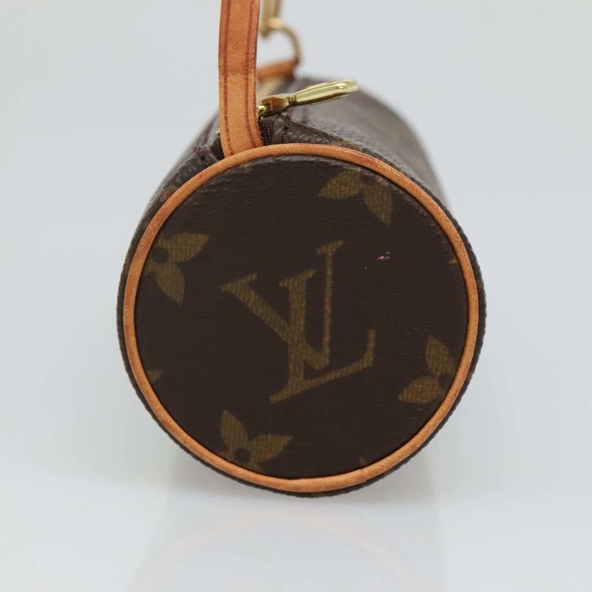 LOUIS VUITTON Monogram Papillon Pouch LV Auth 128411