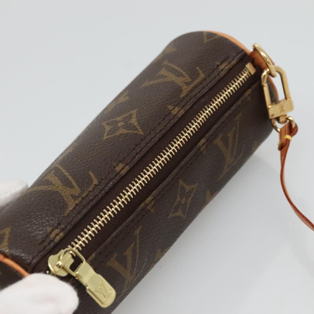 LOUIS VUITTON Monogram Papillon Pouch LV Auth 128411