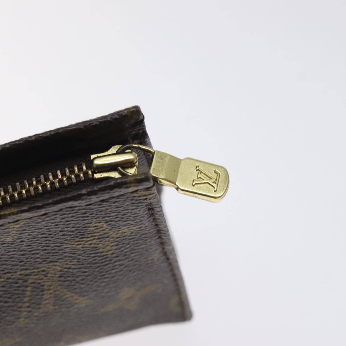 LOUIS VUITTON Monogram Poche Toilette 15 Pouch M47546 LV Auth 128417