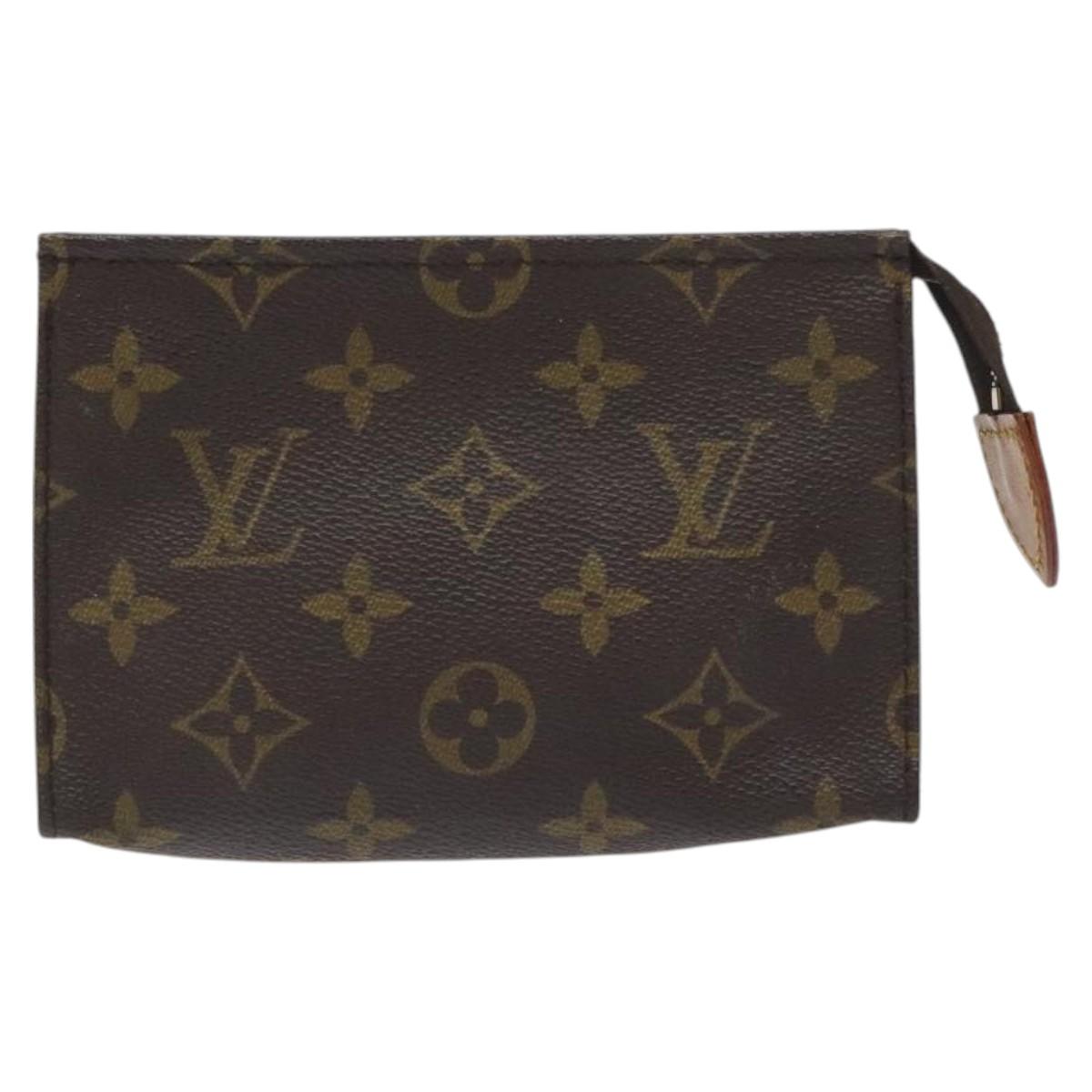 LOUIS VUITTON Monogram Poche Toilette 15 Pouch M47546 LV Auth 128417