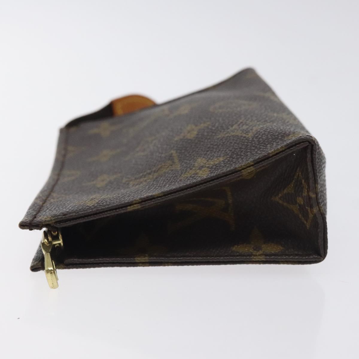 LOUIS VUITTON Monogram Poche Toilette 15 Pouch M47546 LV Auth 128417