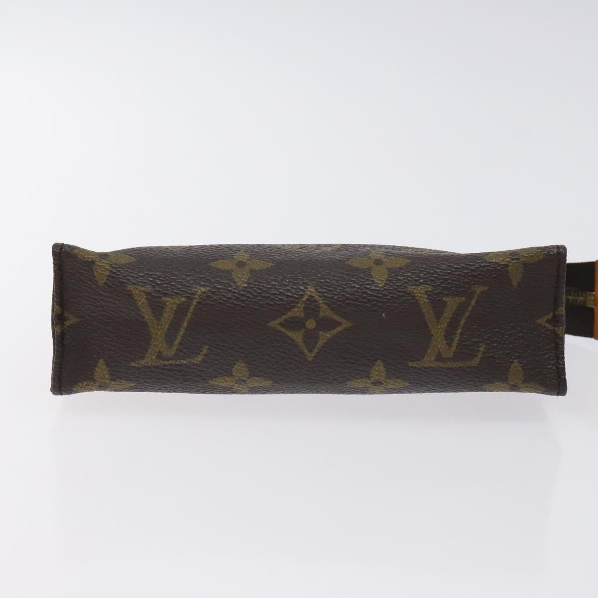 LOUIS VUITTON Monogram Poche Toilette 15 Pouch M47546 LV Auth 128417