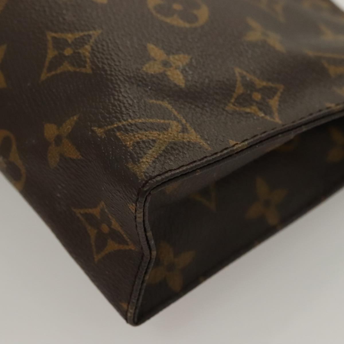 LOUIS VUITTON Monogram Poche Toilette 19 Pouch M47544 LV Auth 128418