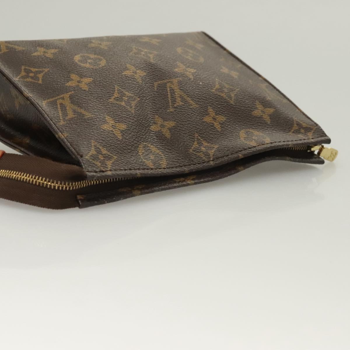 LOUIS VUITTON Monogram Poche Toilette 19 Pouch M47544 LV Auth 128418