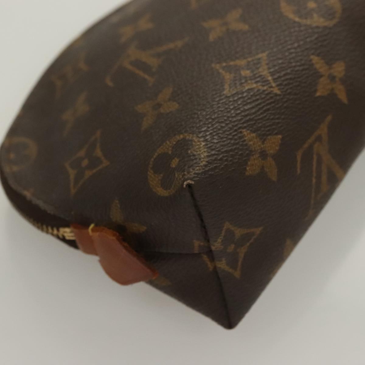 LOUIS VUITTON Monogram Pochette Cosmetic PM Cosmetic Pouch M47515 LV Auth 128419