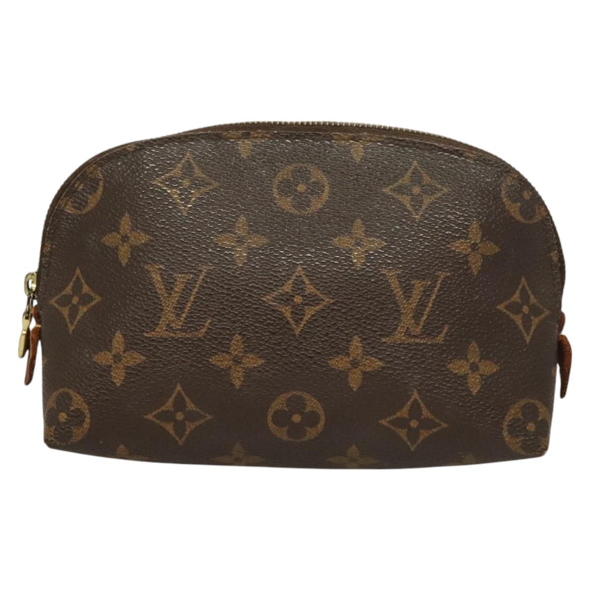 LOUIS VUITTON Monogram Pochette Cosmetic PM Cosmetic Pouch M47515 LV Auth 128419