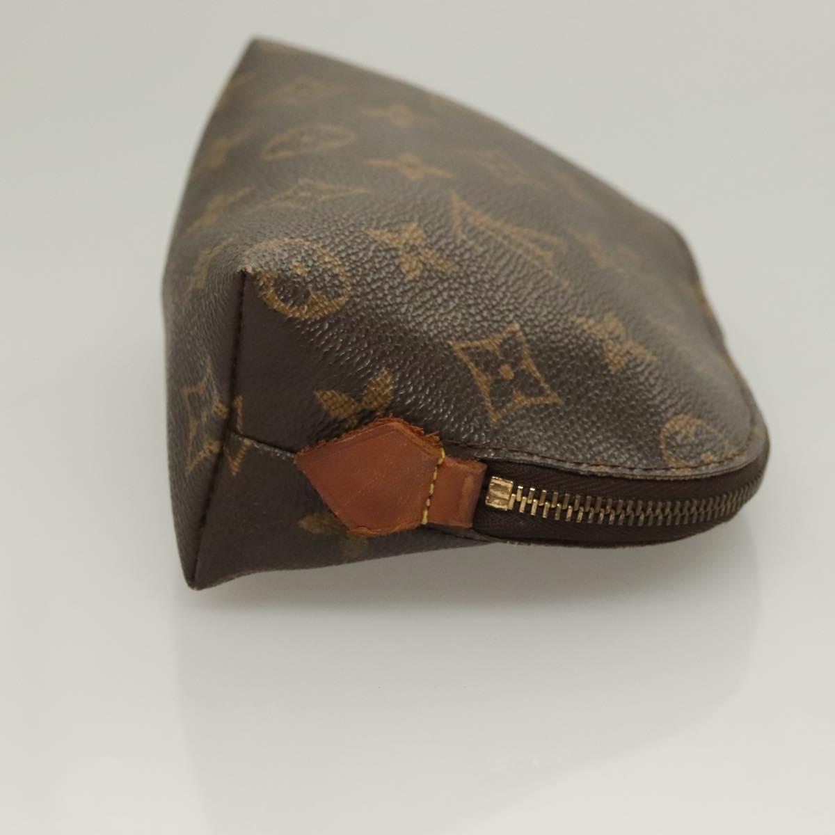 LOUIS VUITTON Monogram Pochette Cosmetic PM Cosmetic Pouch M47515 LV Auth 128419