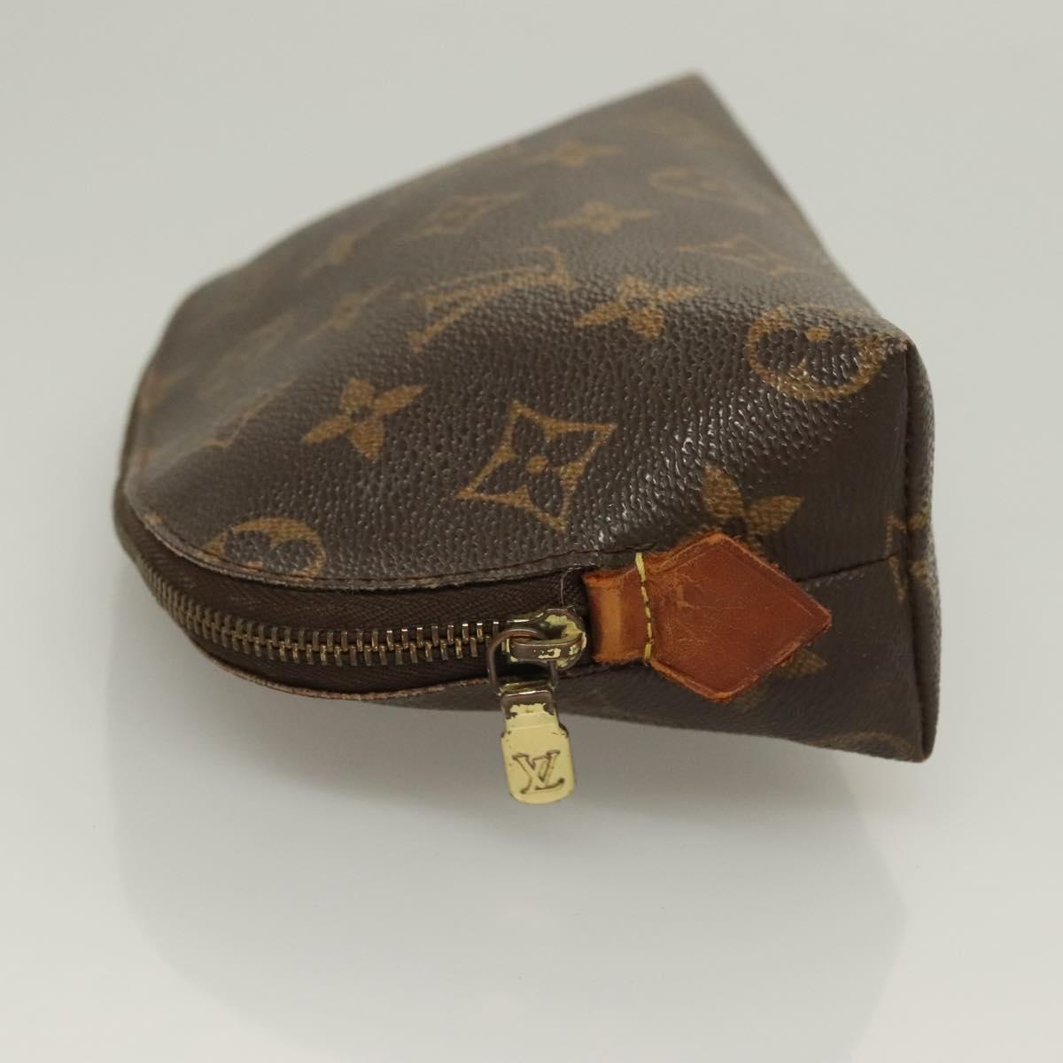 LOUIS VUITTON Monogram Pochette Cosmetic PM Cosmetic Pouch M47515 LV Auth 128419