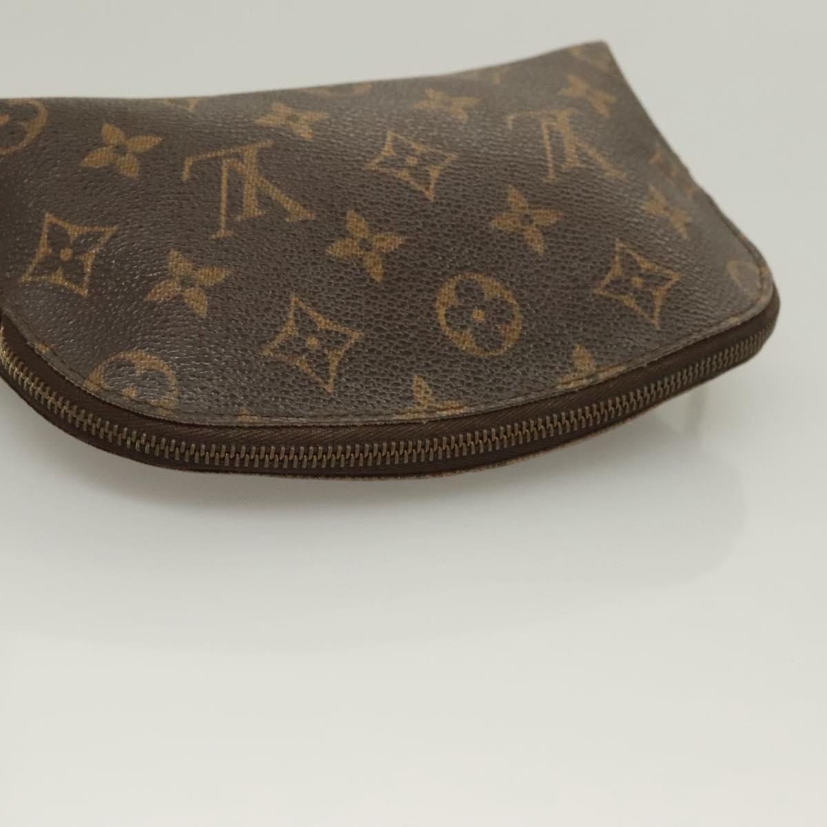 LOUIS VUITTON Monogram Pochette Cosmetic PM Cosmetic Pouch M47515 LV Auth 128419