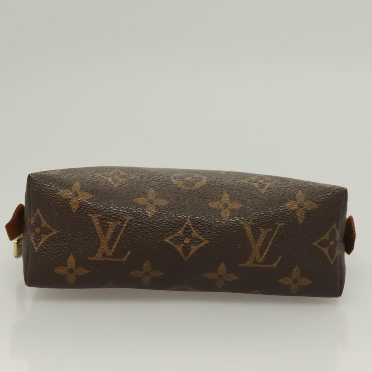 LOUIS VUITTON Monogram Pochette Cosmetic PM Cosmetic Pouch M47515 LV Auth 128419