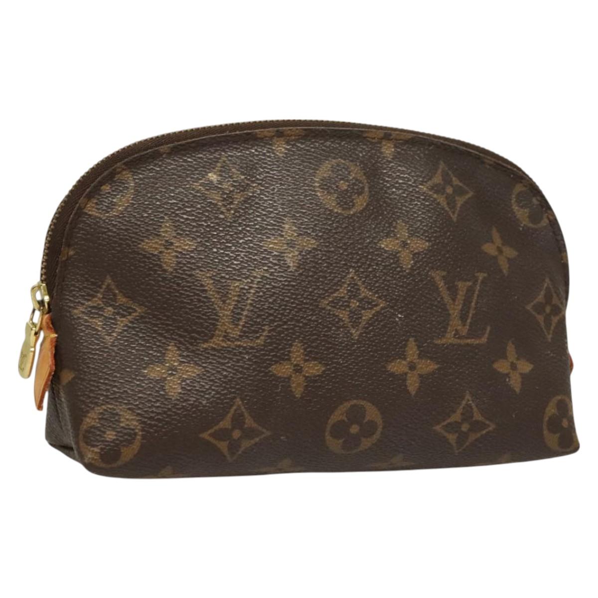 LOUIS VUITTON Monogram Pochette Cosmetic PM Cosmetic Pouch M47515 LV Auth 128420