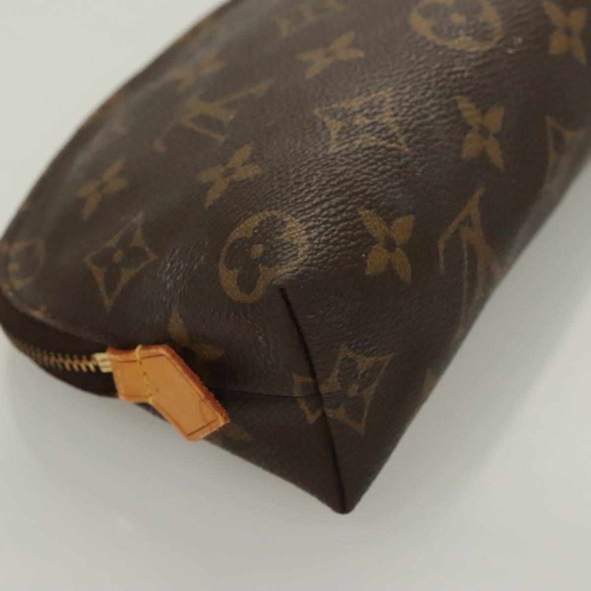LOUIS VUITTON Monogram Pochette Cosmetic PM Cosmetic Pouch M47515 LV Auth 128420