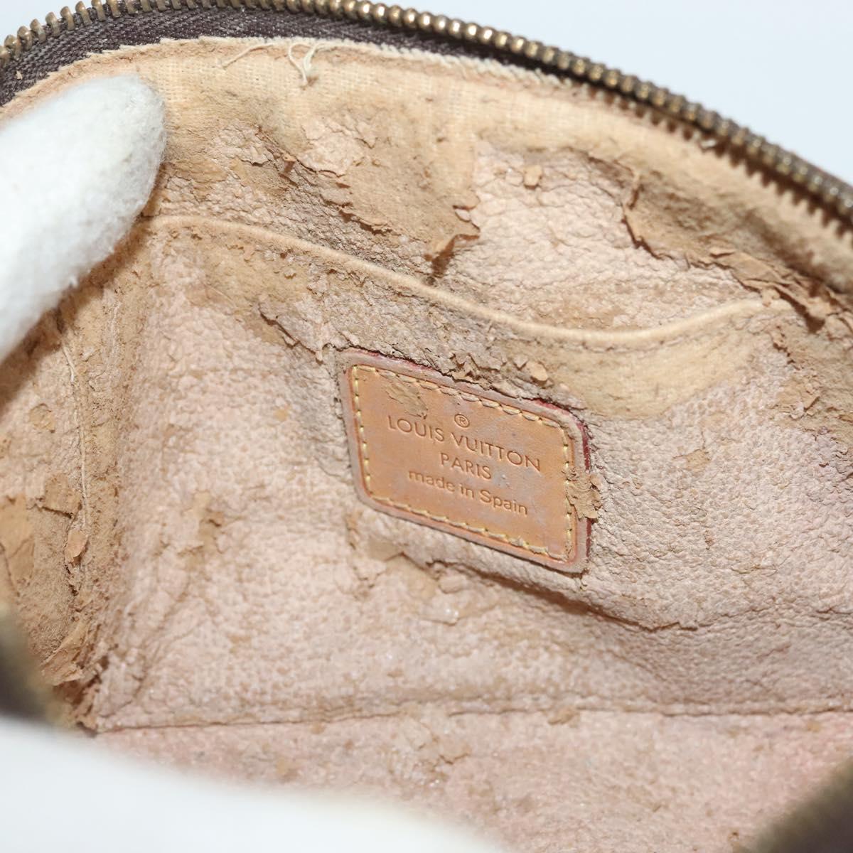 LOUIS VUITTON Monogram Pochette Cosmetic PM Cosmetic Pouch M47515 LV Auth 128420