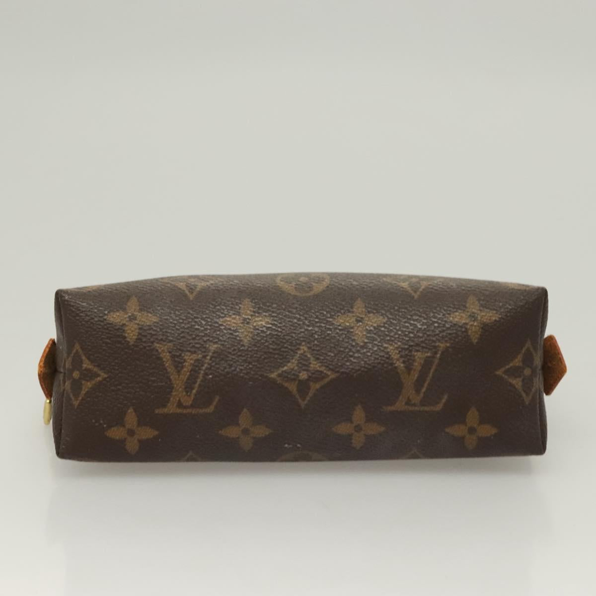 LOUIS VUITTON Monogram Pochette Cosmetic PM Cosmetic Pouch M47515 LV Auth 128420