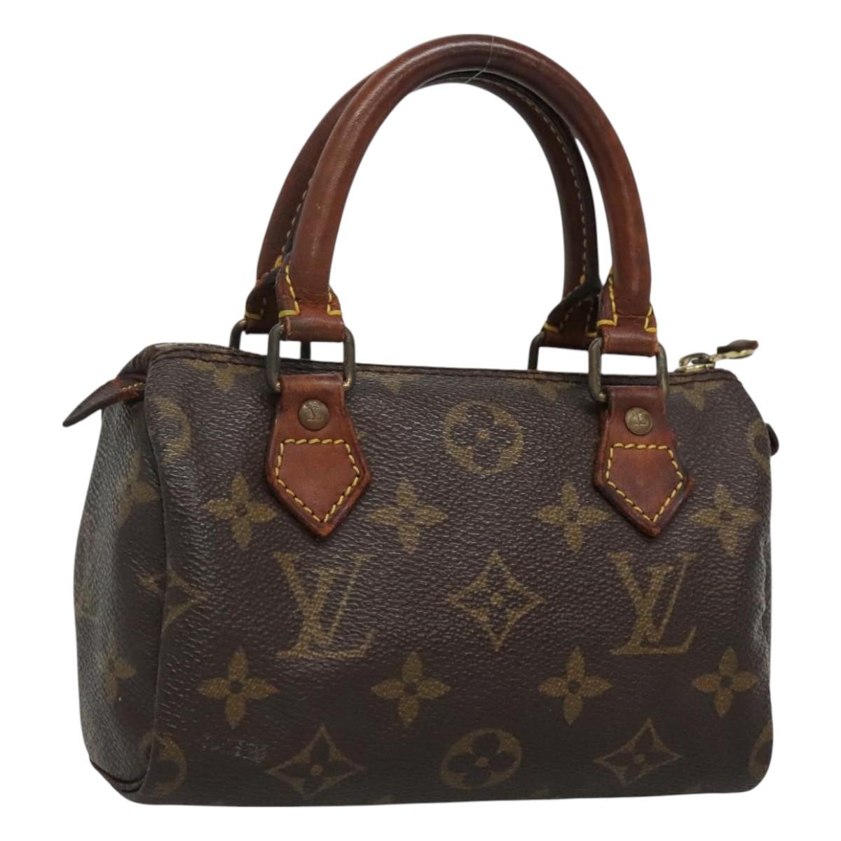 LOUIS VUITTON Monogram Mini Speedy Hand Bag M41534 LV Auth 128423