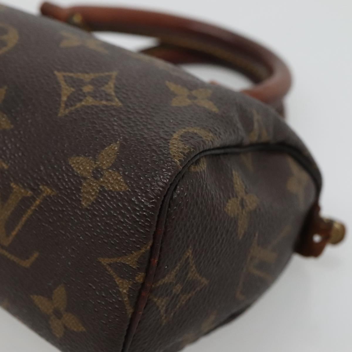 LOUIS VUITTON Monogram Mini Speedy Hand Bag M41534 LV Auth 128423