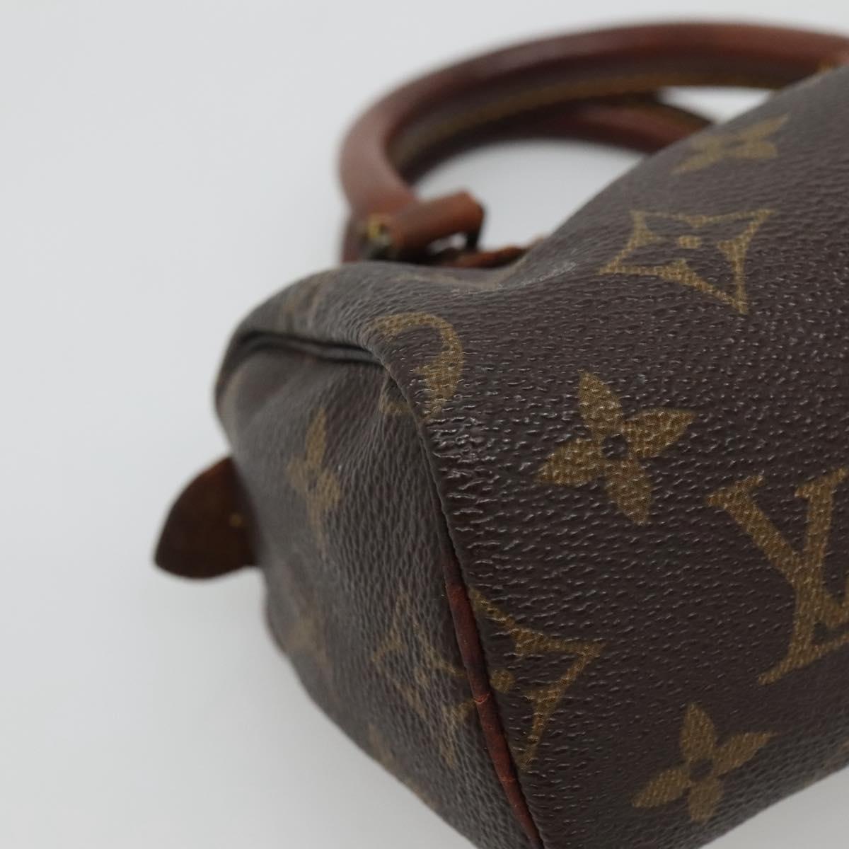 LOUIS VUITTON Monogram Mini Speedy Hand Bag M41534 LV Auth 128423