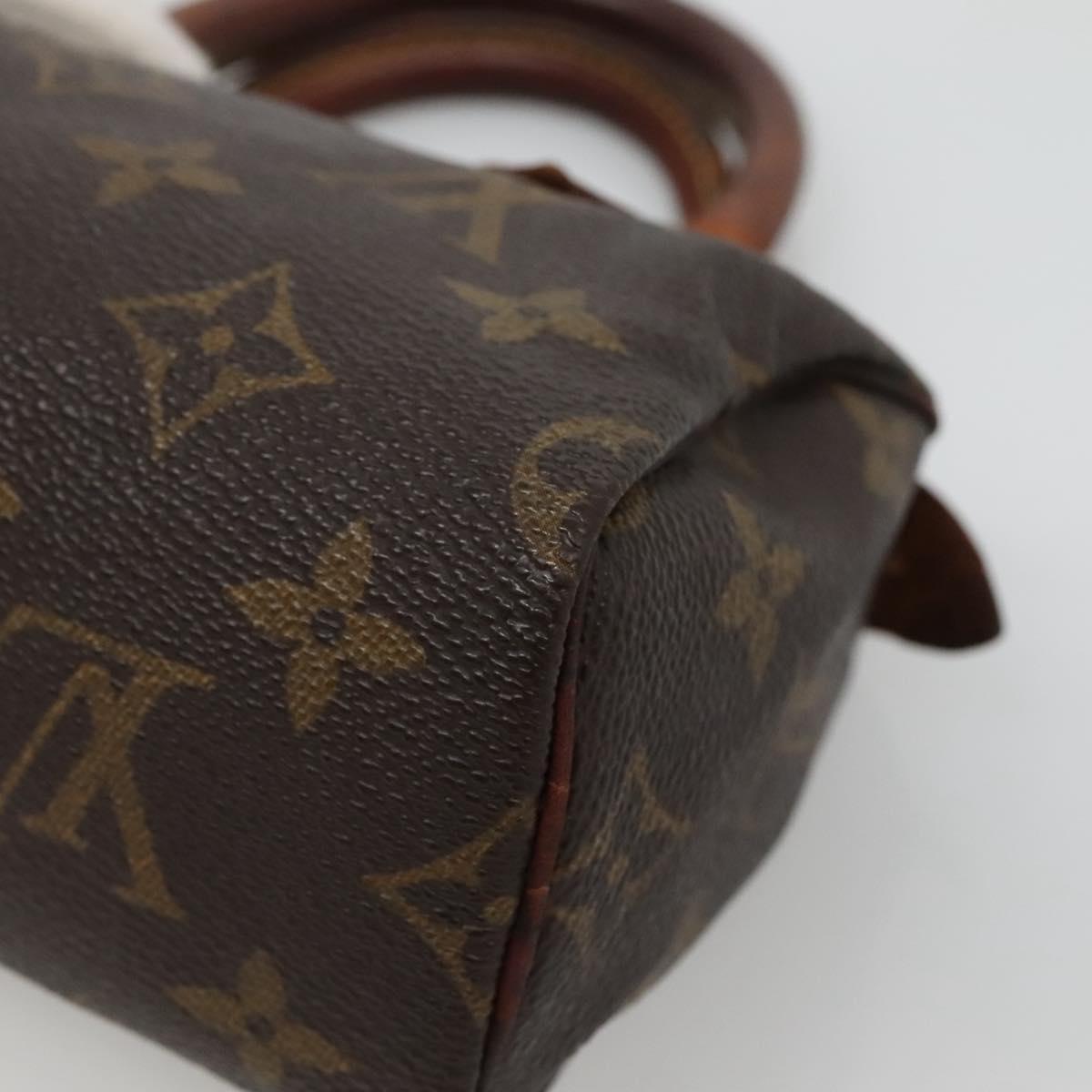 LOUIS VUITTON Monogram Mini Speedy Hand Bag M41534 LV Auth 128423