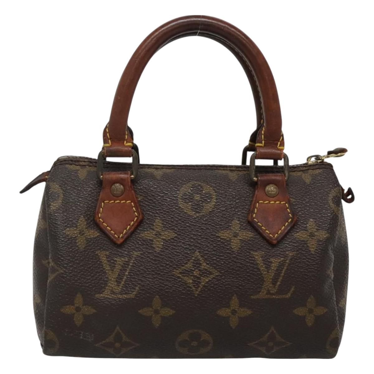 LOUIS VUITTON Monogram Mini Speedy Hand Bag M41534 LV Auth 128423