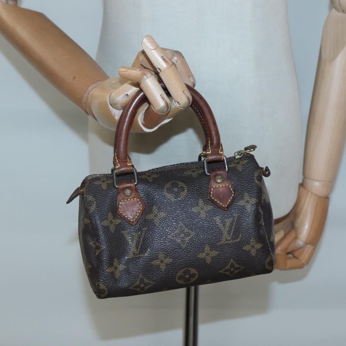 LOUIS VUITTON Monogram Mini Speedy Hand Bag M41534 LV Auth 128423