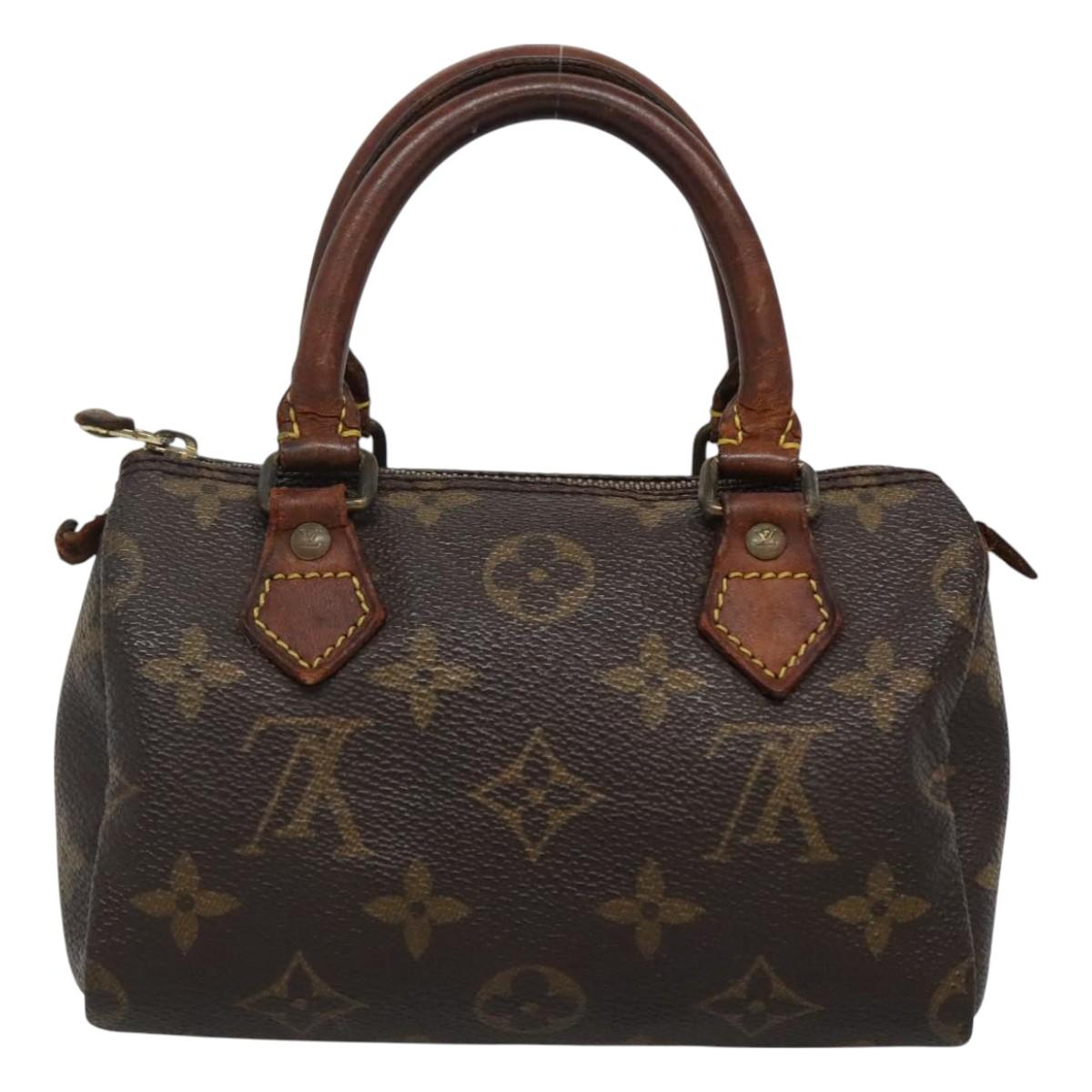 LOUIS VUITTON Monogram Mini Speedy Hand Bag M41534 LV Auth 128423