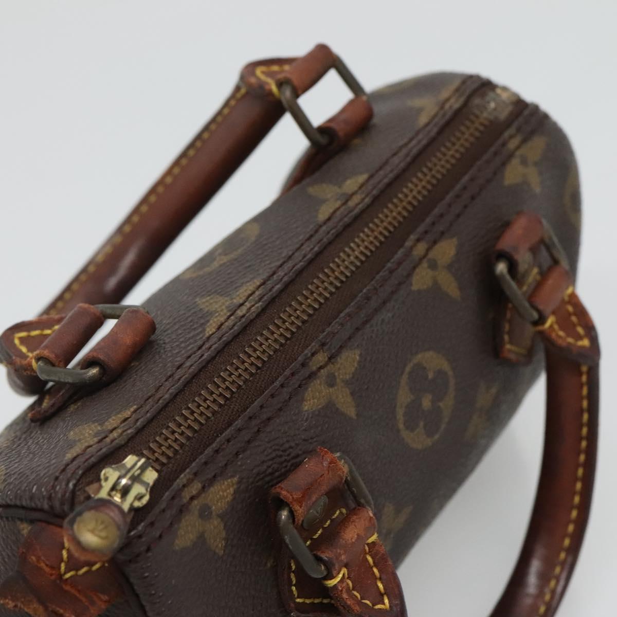 LOUIS VUITTON Monogram Mini Speedy Hand Bag M41534 LV Auth 128423
