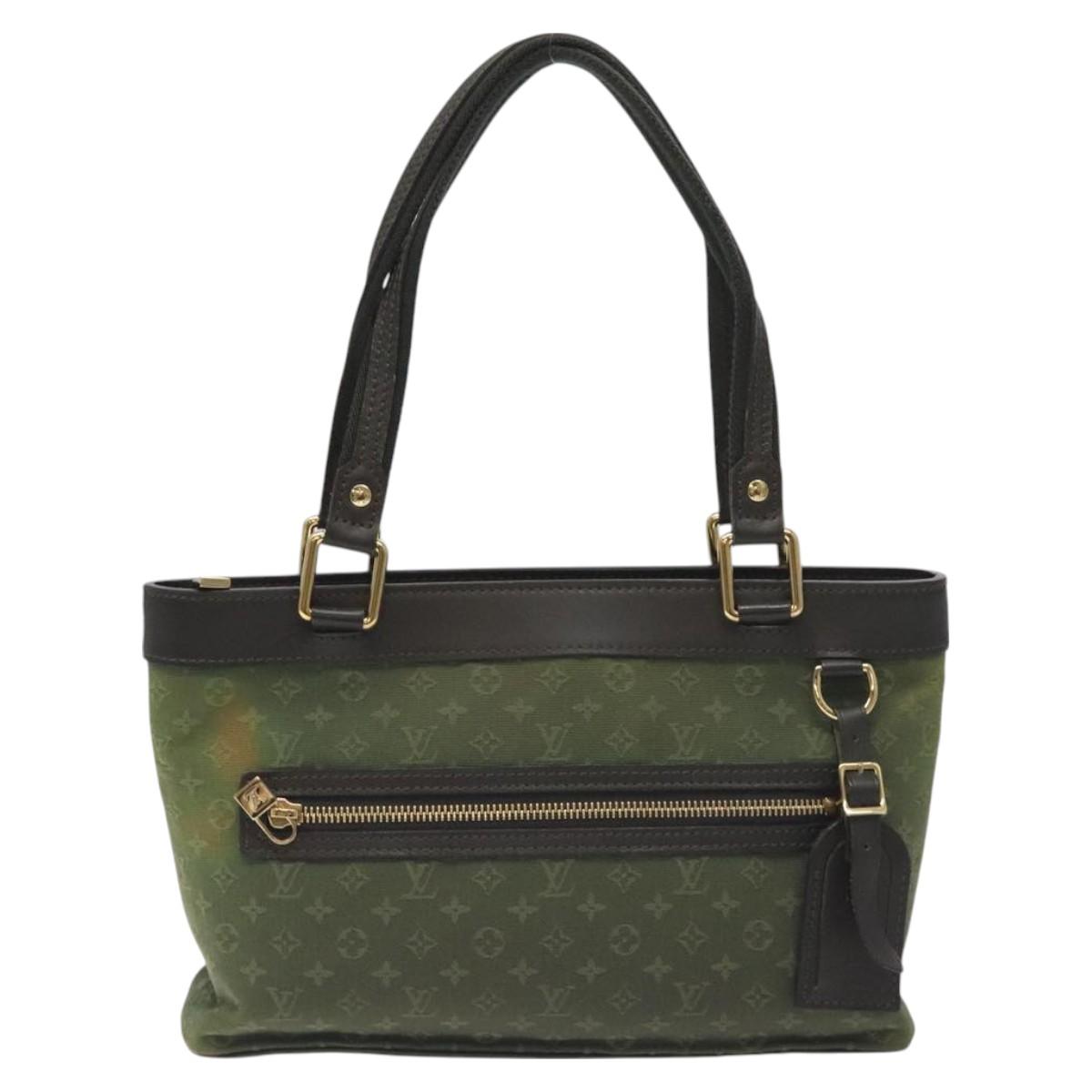 LOUIS VUITTON Monogram Mini Lucille PM Hand Bag TST Khaki M92682 LV Auth 128427