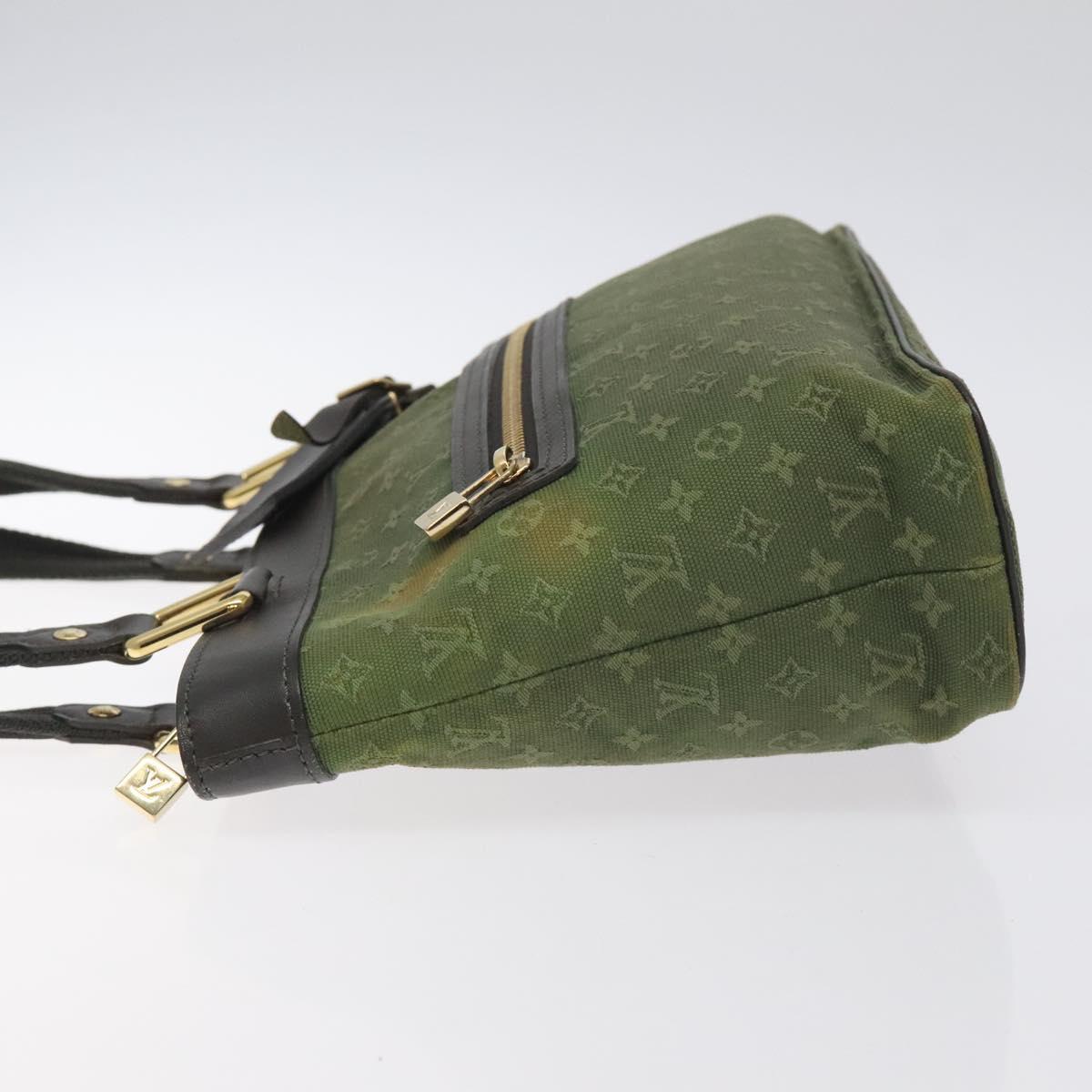 LOUIS VUITTON Monogram Mini Lucille PM Hand Bag TST Khaki M92682 LV Auth 128427