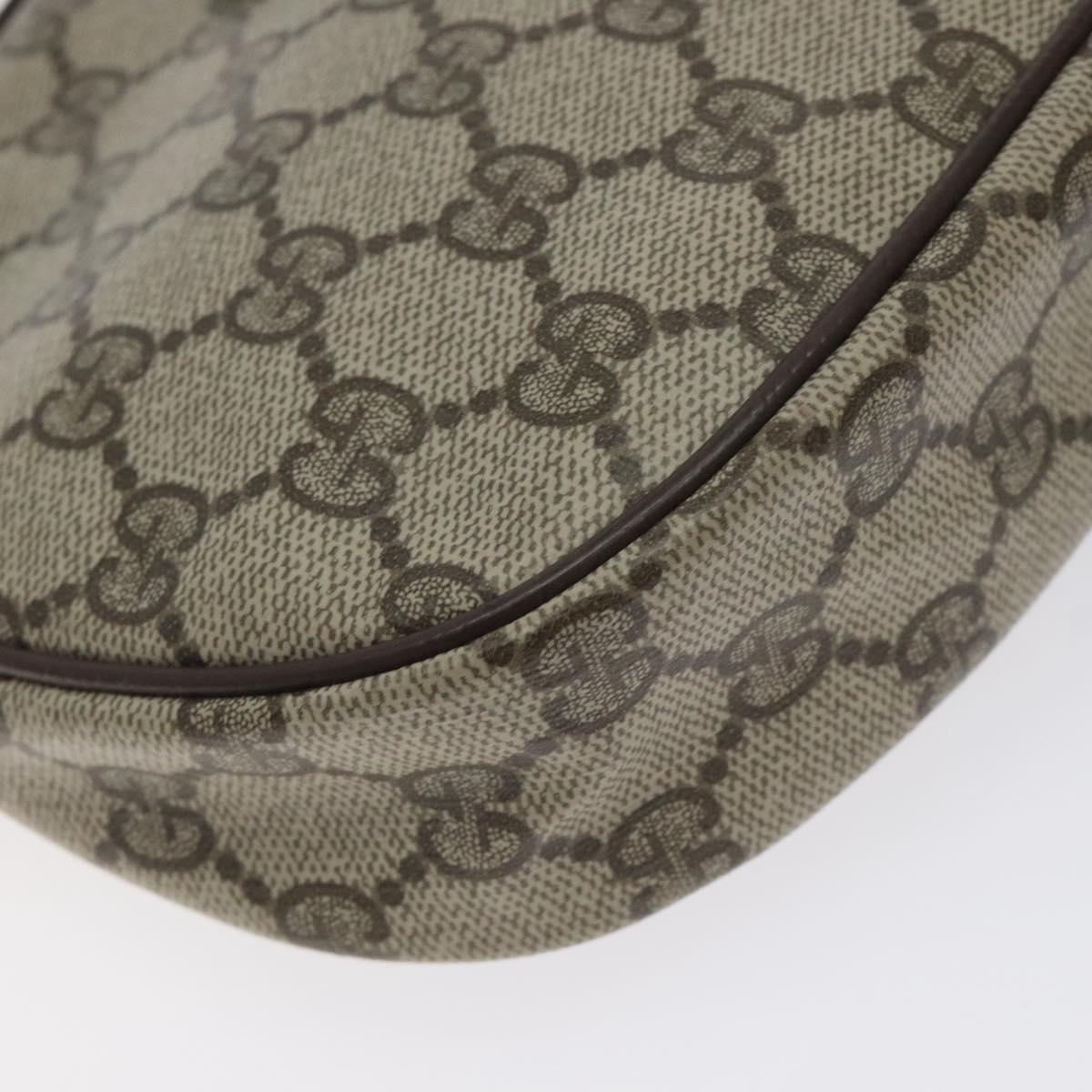 GUCCI GG Supreme Shoulder Bag PVC Beige Gold 007 89 1113 Auth 128435